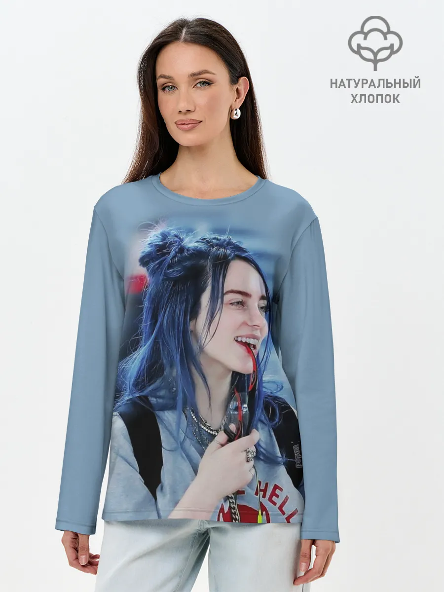 Лонгслив женский. Хлопок / BILLIE EILISH