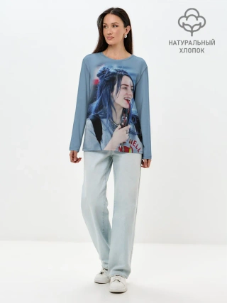 Лонгслив женский. Хлопок / BILLIE EILISH