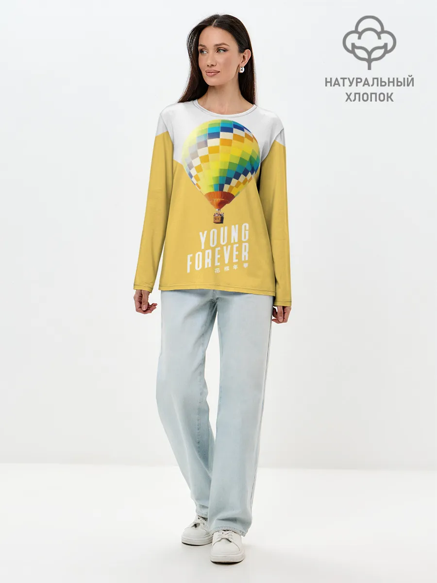 Лонгслив женский. Хлопок / BTS Young Forever