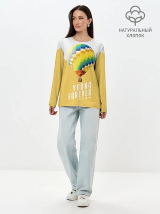 Лонгслив женский. Хлопок / BTS Young Forever