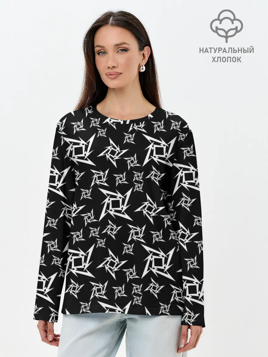 Лонгслив женский. Хлопок / METALLICA