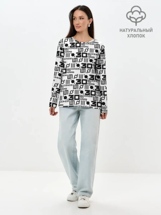 Лонгслив женский. Хлопок / 30 SECONDS TO MARS