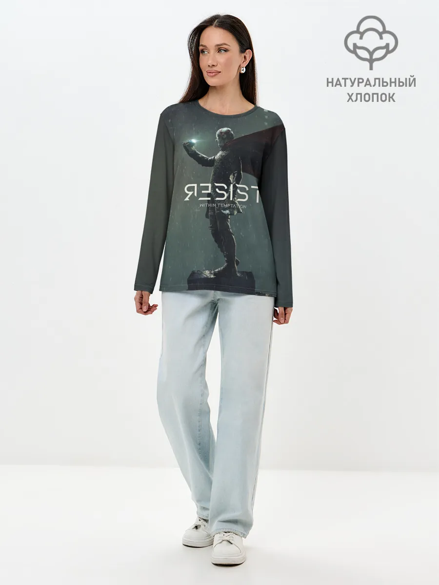 Лонгслив женский. Хлопок / Within Temptation RESIST