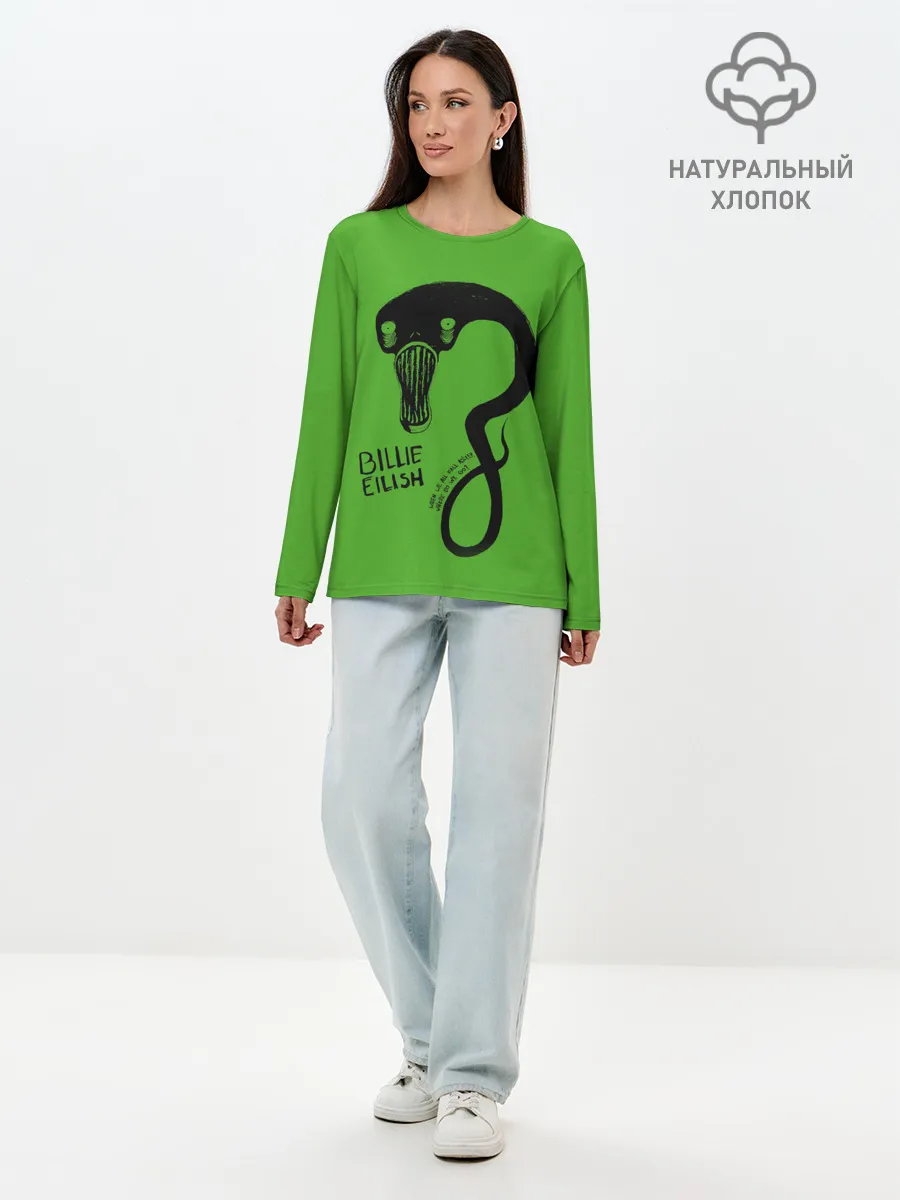 Лонгслив женский. Хлопок / BILLIE EILISH