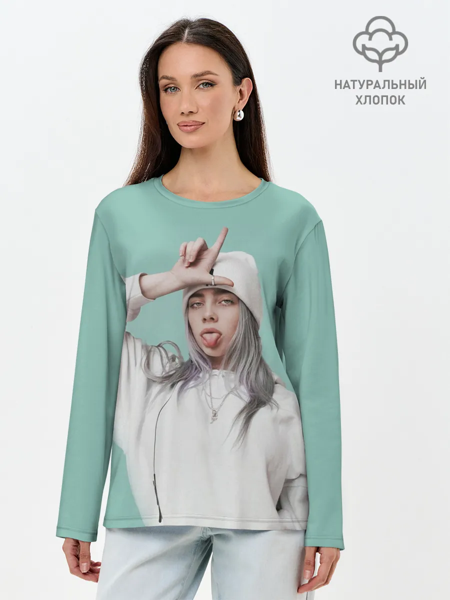 Лонгслив женский. Хлопок / BILLIE EILISH