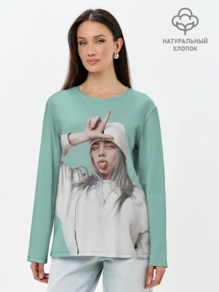 Лонгслив женский. Хлопок / BILLIE EILISH