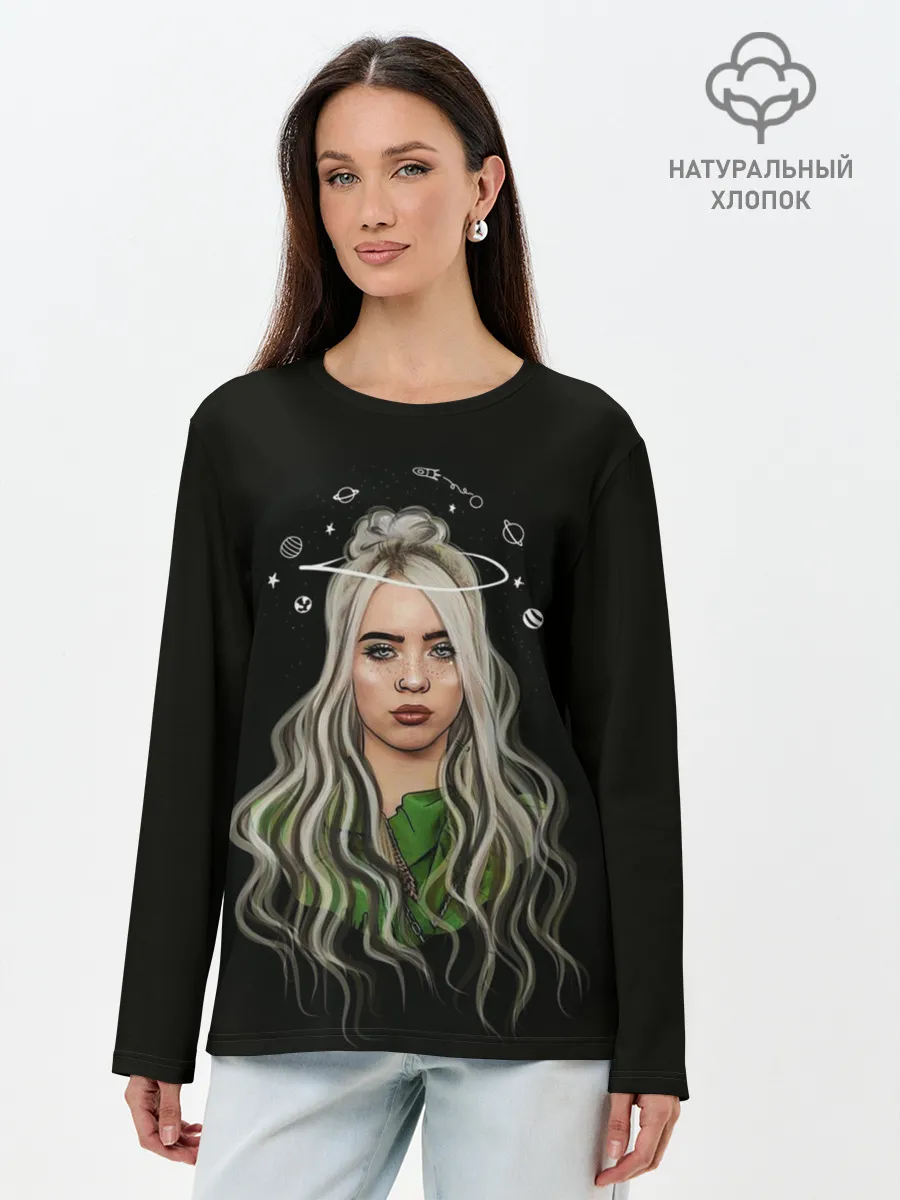 Лонгслив женский. Хлопок / BILLIE EILISH