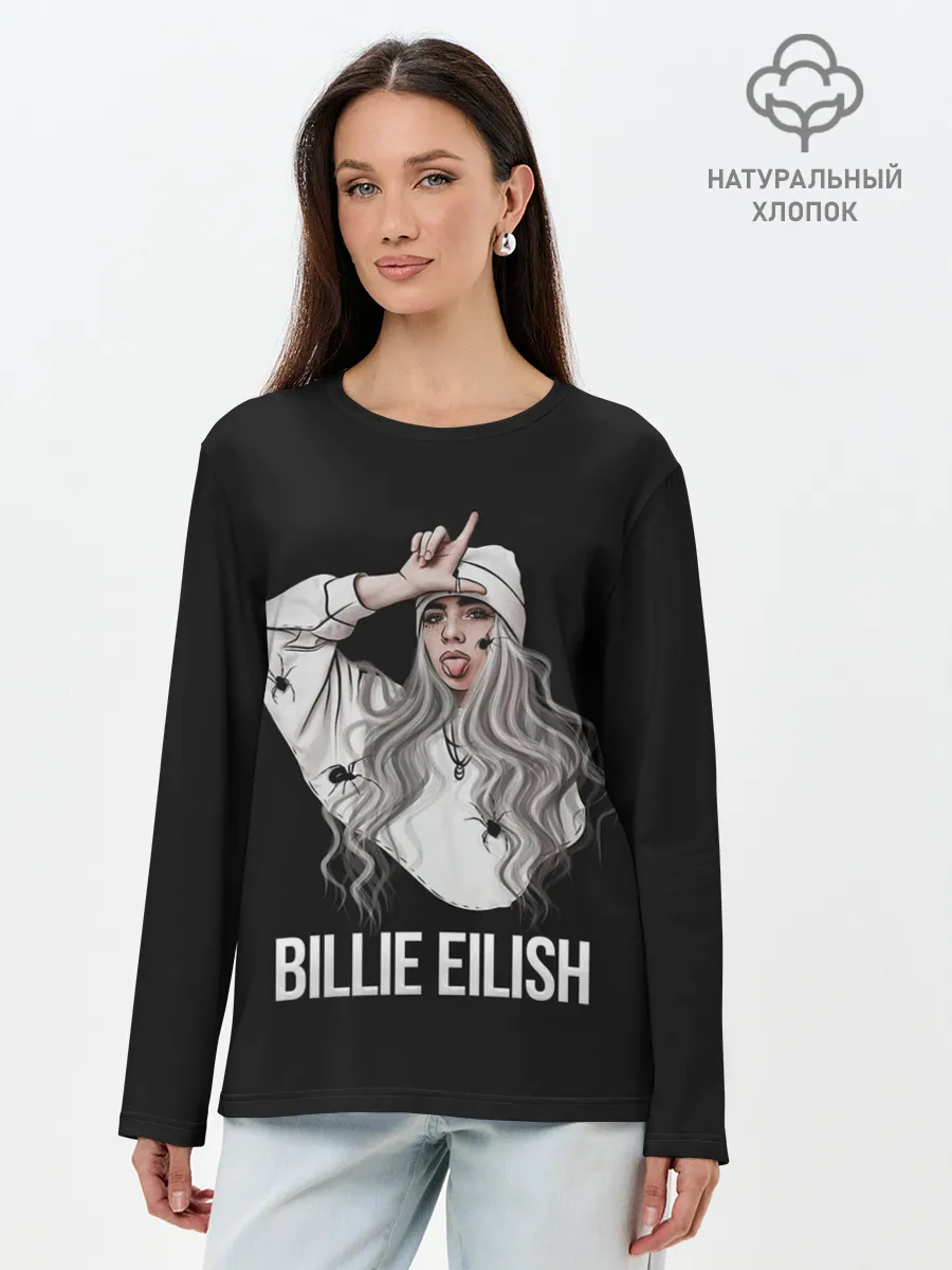 Лонгслив женский. Хлопок / BILLIE EILISH