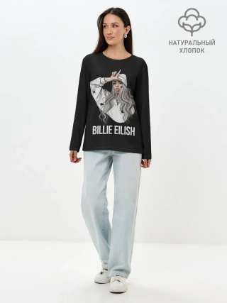 Лонгслив женский. Хлопок / BILLIE EILISH