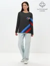 Лонгслив женский. Хлопок / BMW КАРБОН