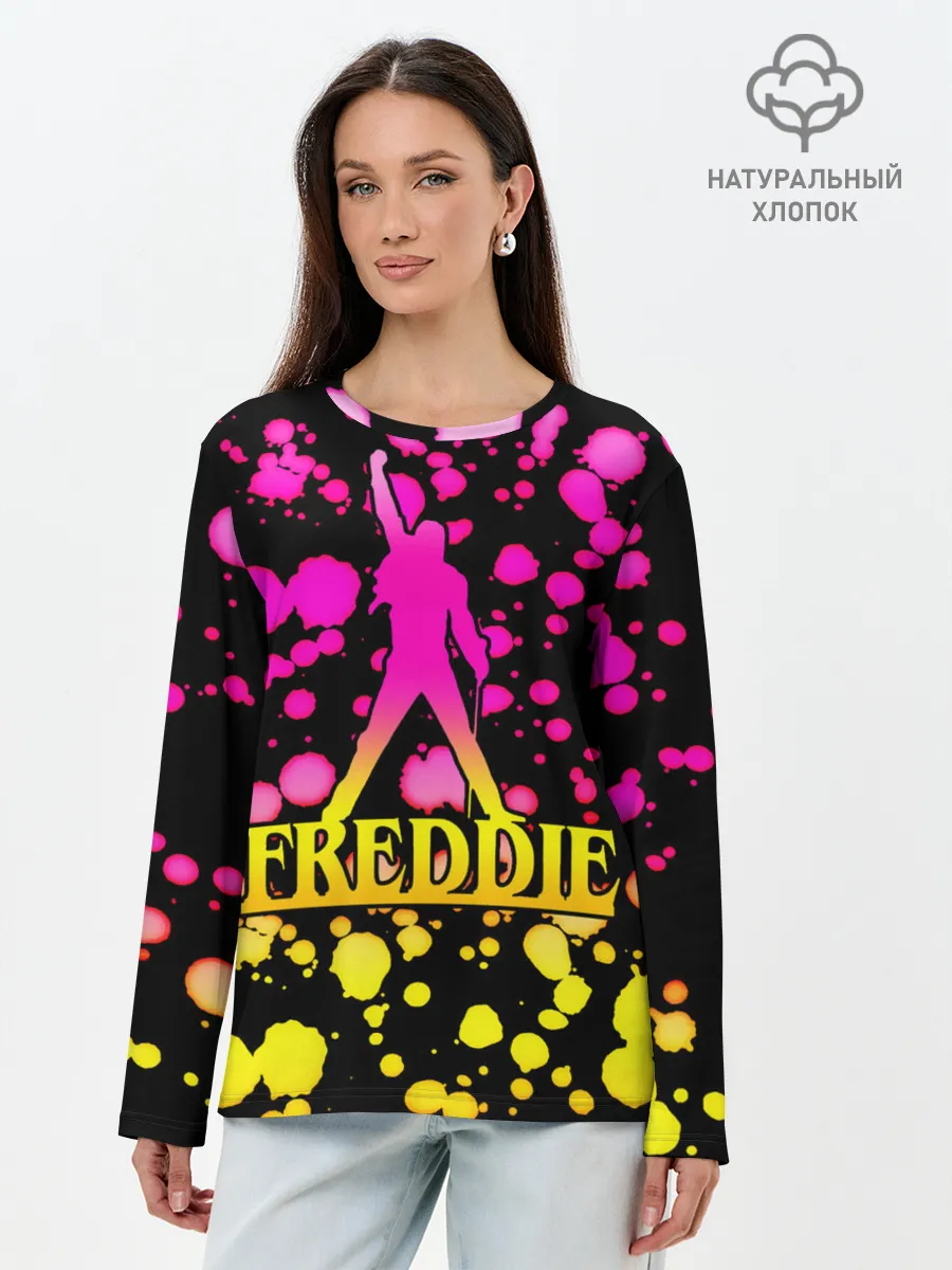 Лонгслив женский. Хлопок / Freddie