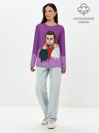 Лонгслив женский. Хлопок / GONE.Fludd