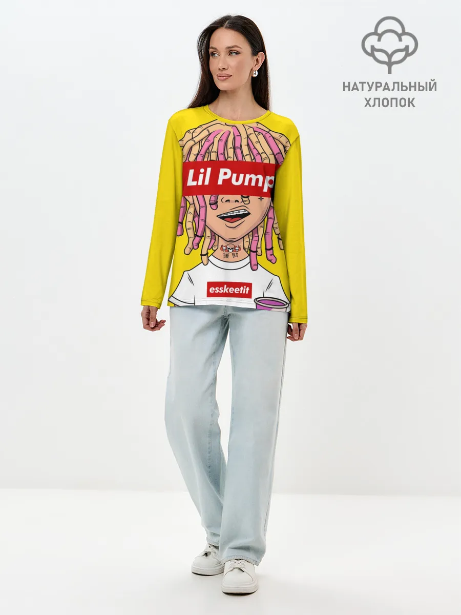 Лонгслив женский. Хлопок / Lil Pump