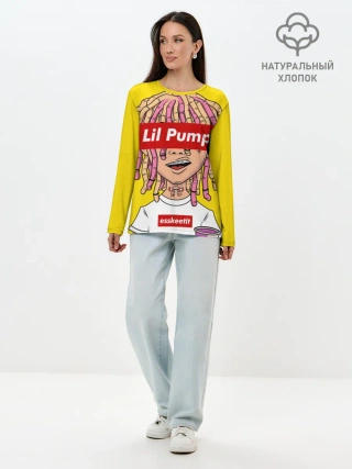 Лонгслив женский. Хлопок / Lil Pump