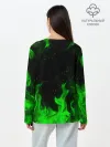 Лонгслив женский. Хлопок / ЗЕЛЁНЫЙ ОГОНЬ | GREEN FIRE