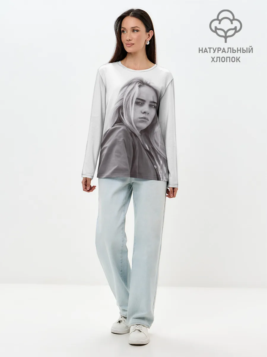 Лонгслив женский. Хлопок / BILLIE EILISH