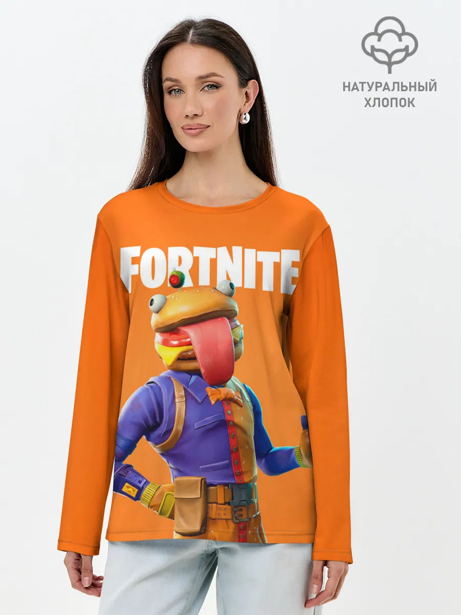 Лонгслив женский. Хлопок / Fortnite