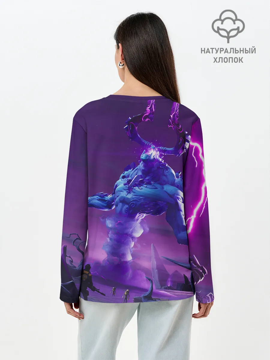 Лонгслив женский. Хлопок / Fortnite