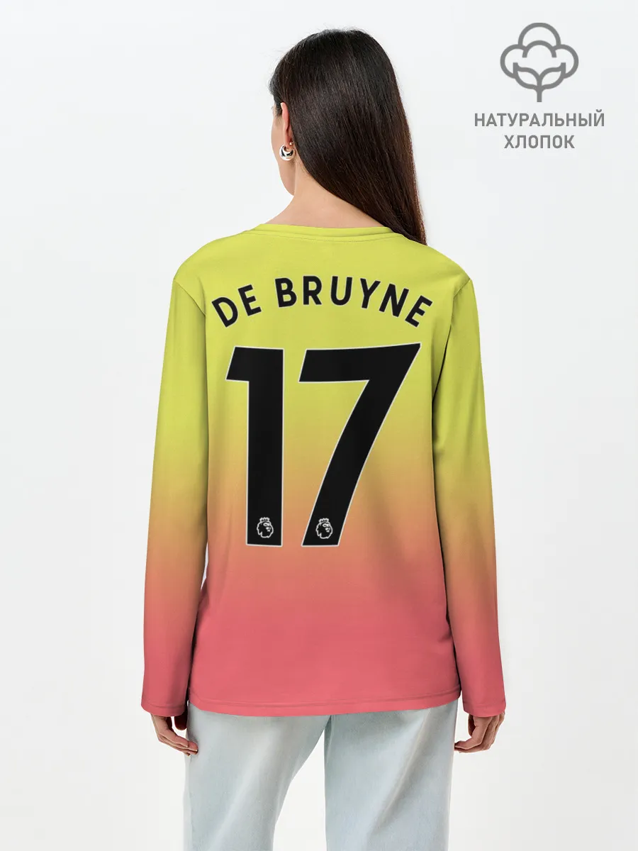 Лонгслив женский. Хлопок / De Bruyne third 19-20