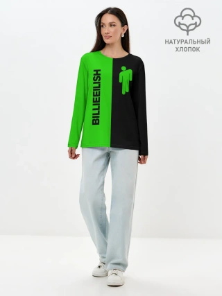 Лонгслив женский. Хлопок / BILLIE EILISH