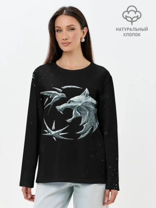 Лонгслив женский. Хлопок / THE WITCHER - Символы