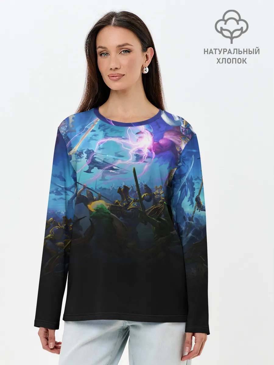 Лонгслив женский. Хлопок / WARHAMMER 40K