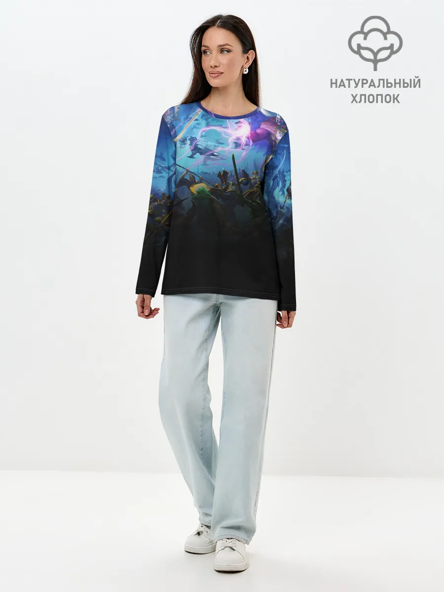 Лонгслив женский. Хлопок / WARHAMMER 40K