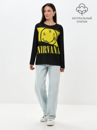 Лонгслив женский. Хлопок / Nirvana