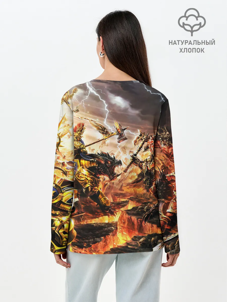 Лонгслив женский. Хлопок / WARHAMMER 40K