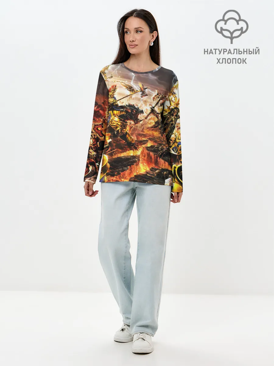 Лонгслив женский. Хлопок / WARHAMMER 40K