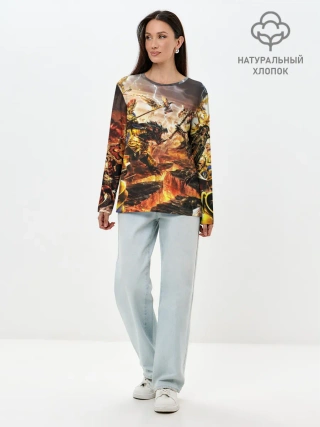 Лонгслив женский. Хлопок / WARHAMMER 40K