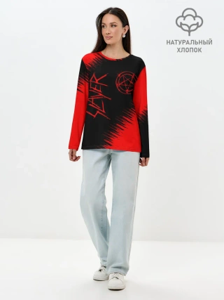 Лонгслив женский. Хлопок / SLAYER
