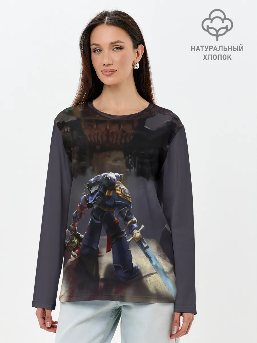 Лонгслив женский. Хлопок / WARHAMMER 40K