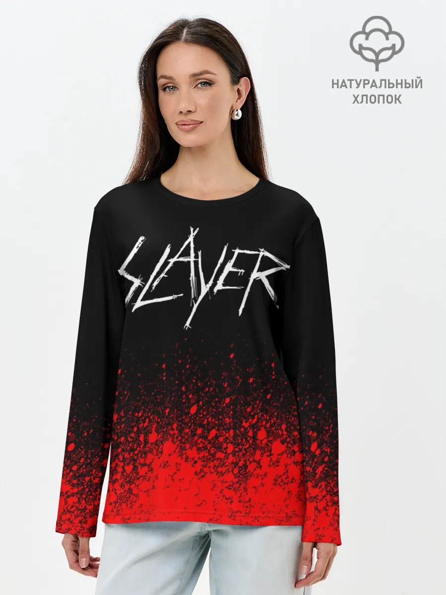 Лонгслив женский. Хлопок / SLAYER