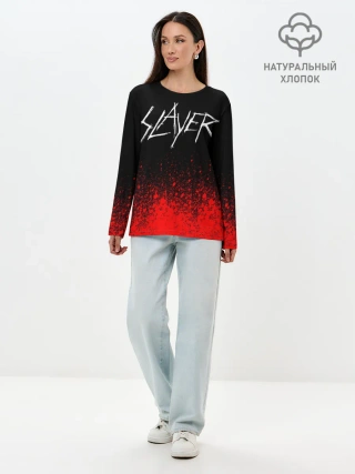 Лонгслив женский. Хлопок / SLAYER