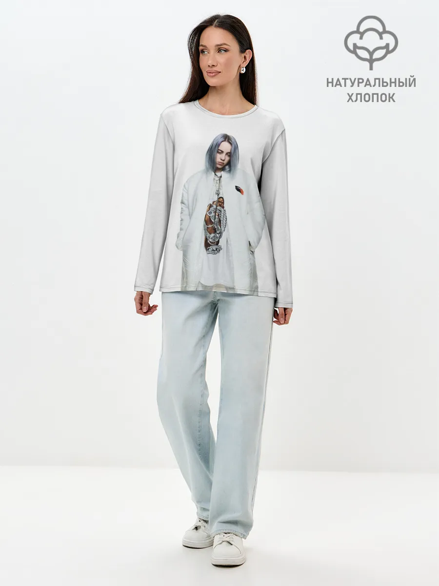 Лонгслив женский. Хлопок / BILLIE EILISH