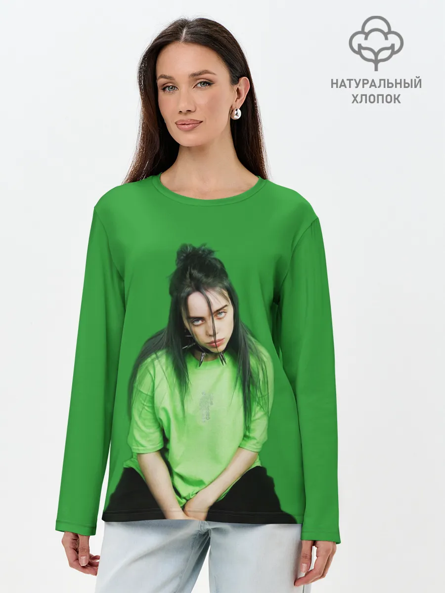 Лонгслив женский. Хлопок / BILLIE EILISH
