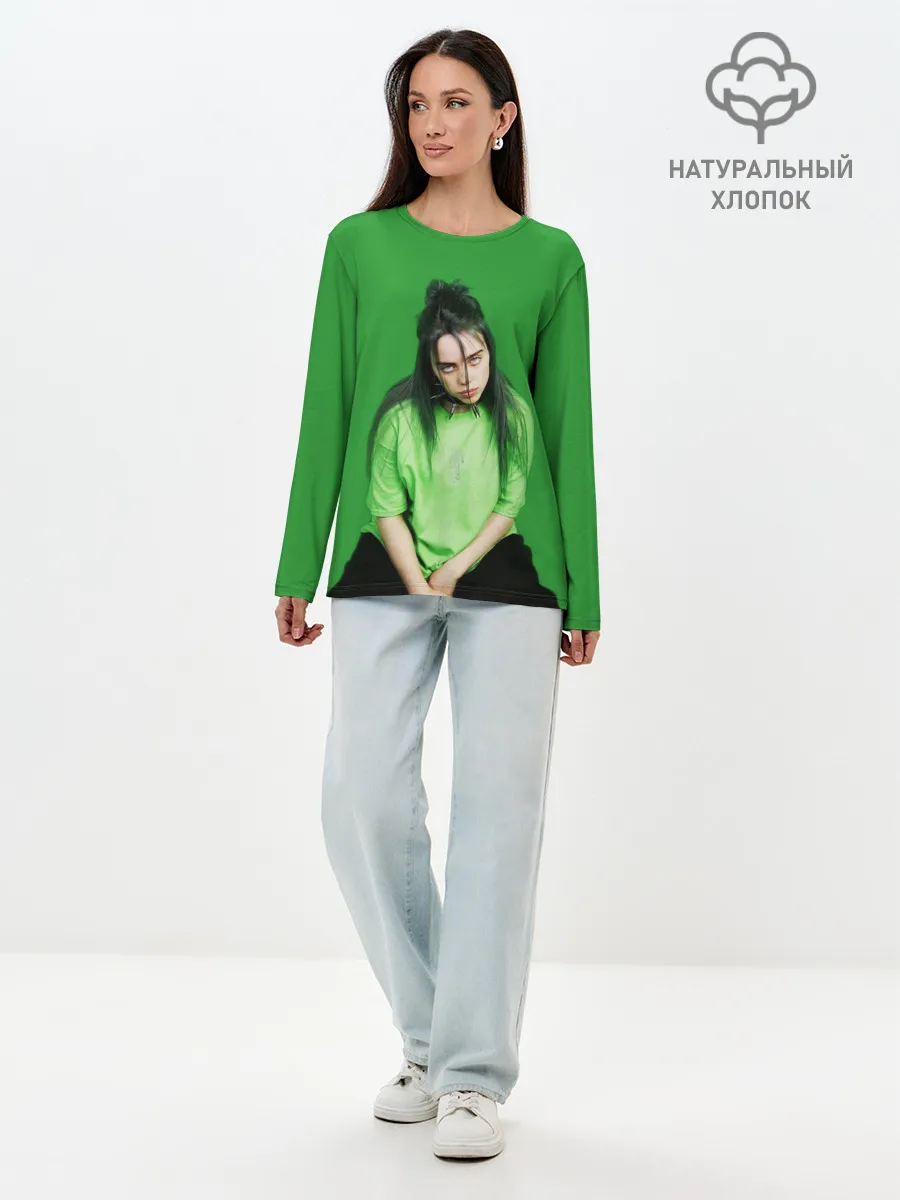 Лонгслив женский. Хлопок / BILLIE EILISH