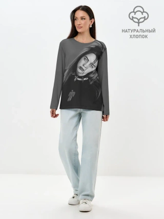 Лонгслив женский. Хлопок / BILLIE EILISH