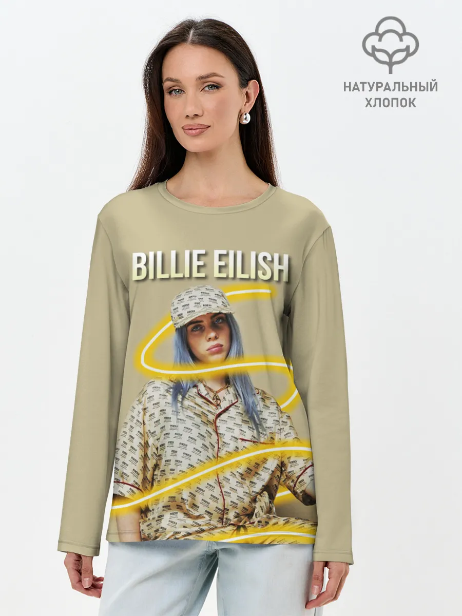 Лонгслив женский. Хлопок / BILLIE EILISH