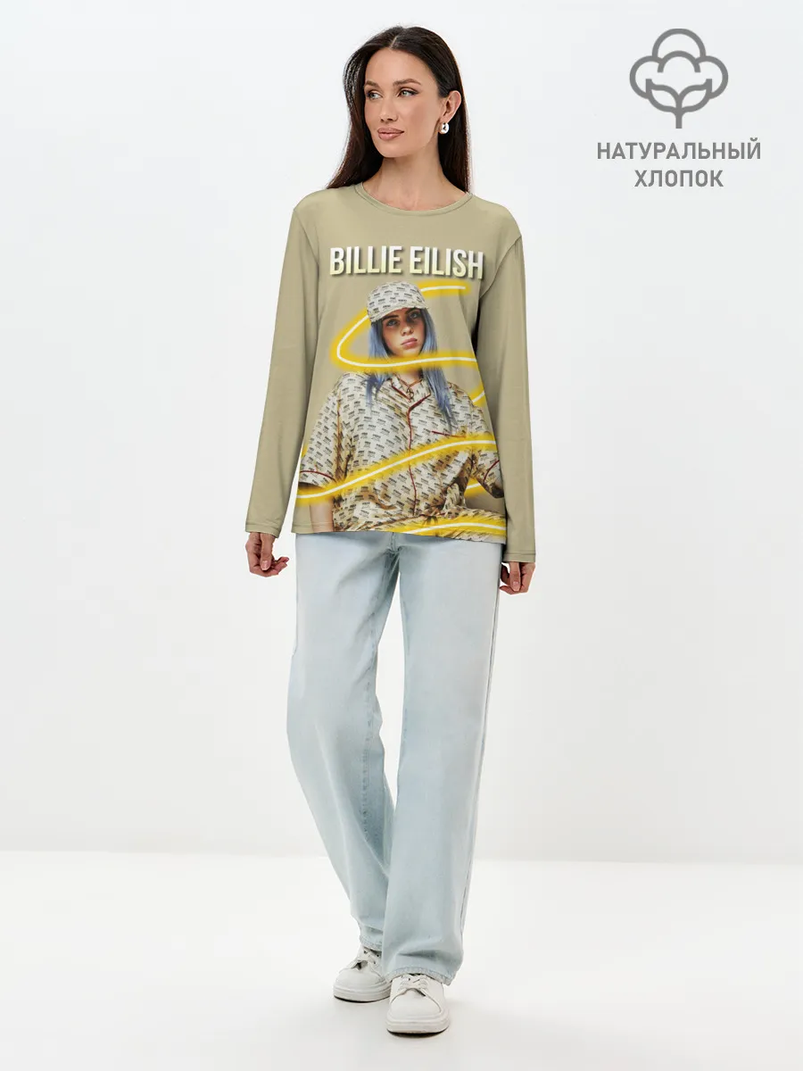 Лонгслив женский. Хлопок / BILLIE EILISH