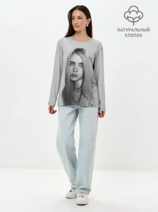 Лонгслив женский. Хлопок / BILLIE EILISH