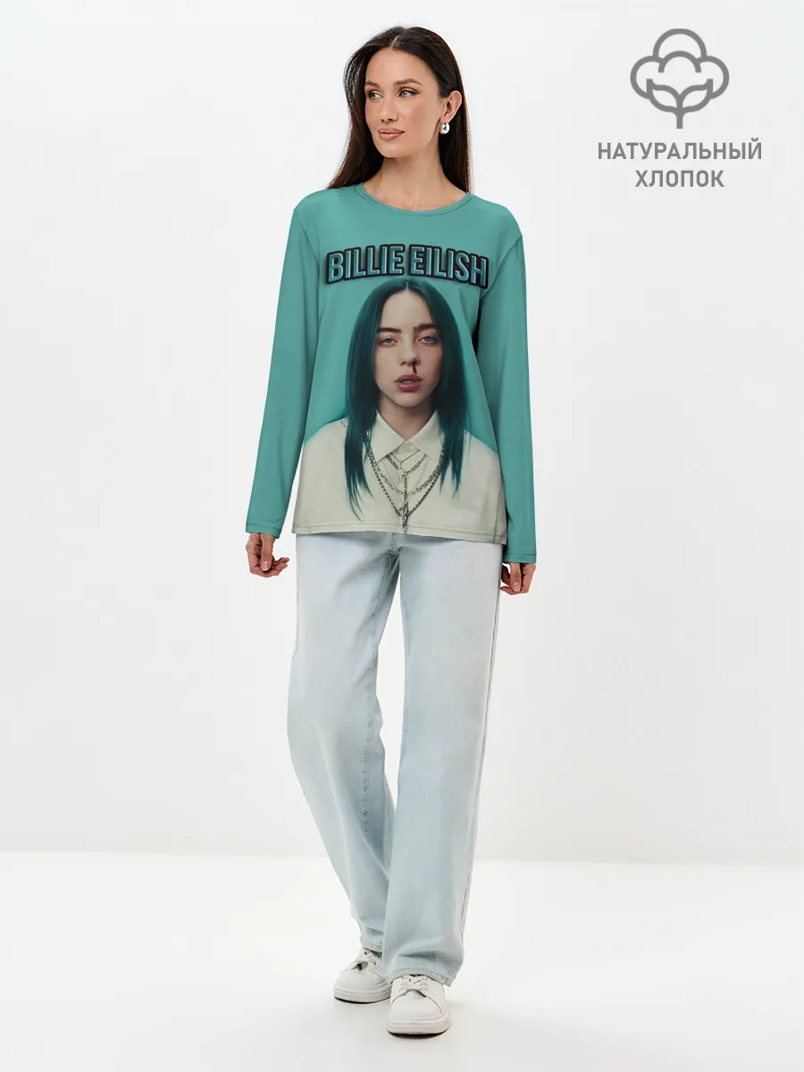 Лонгслив женский. Хлопок / BILLIE EILISH