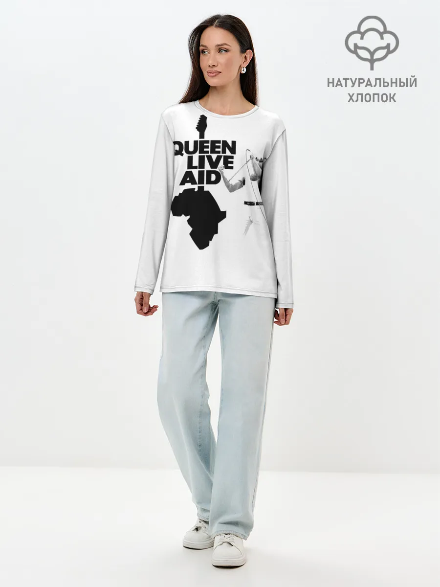 Лонгслив женский. Хлопок / Queen LIVE AID