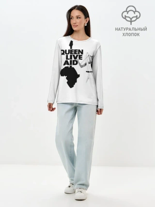 Лонгслив женский. Хлопок / Queen LIVE AID