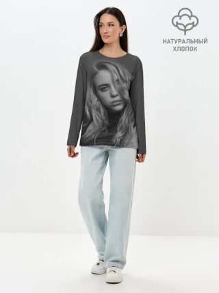 Лонгслив женский. Хлопок / BILLIE EILISH