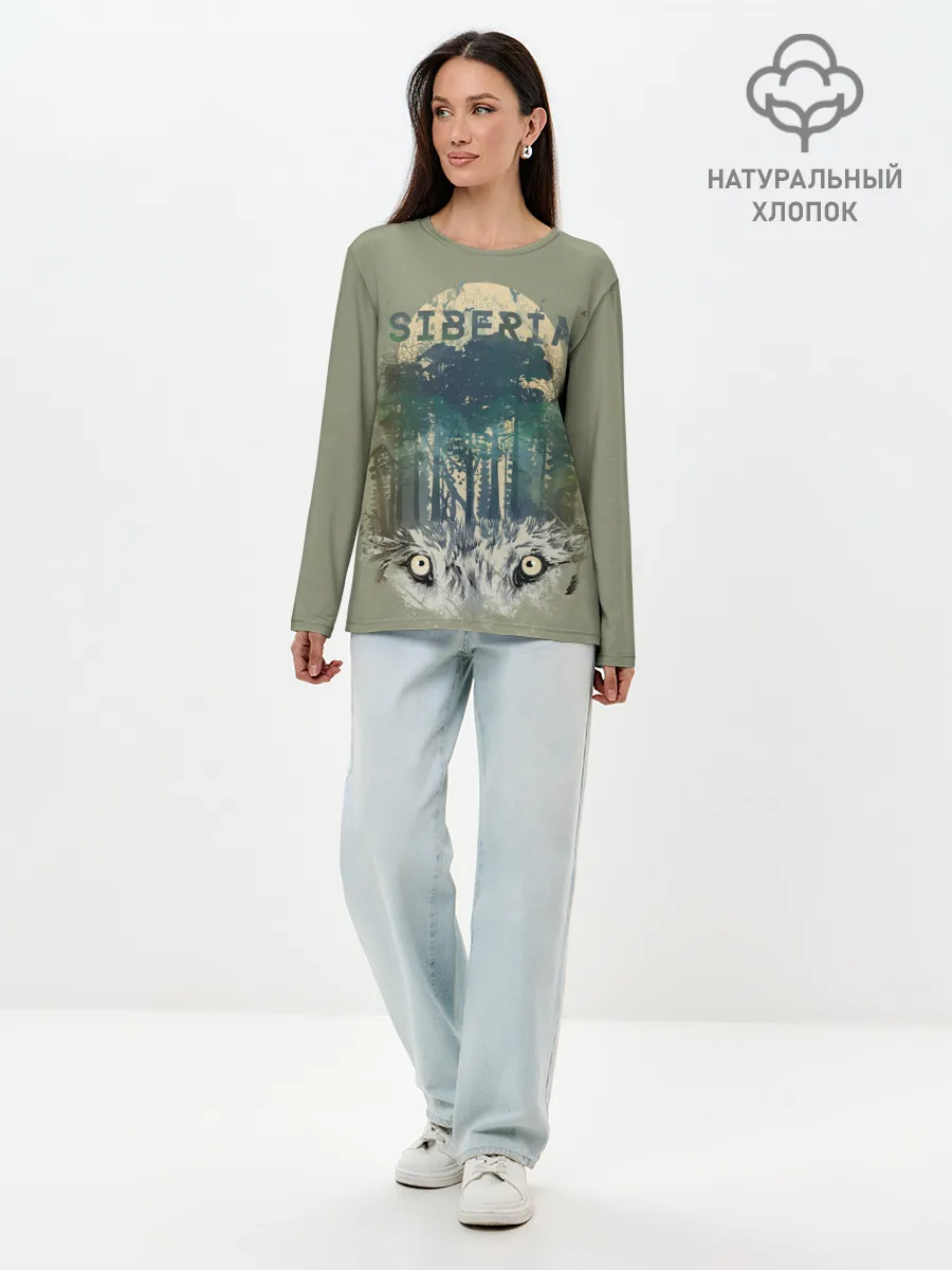 Лонгслив женский. Хлопок / Siberia