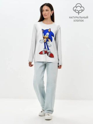 Лонгслив женский. Хлопок / Sonic