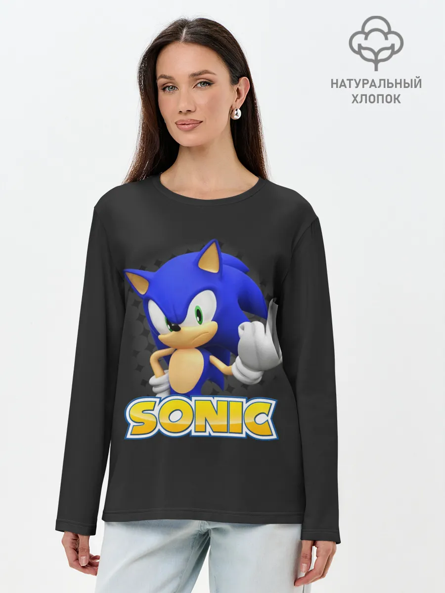 Лонгслив женский. Хлопок / Sonic