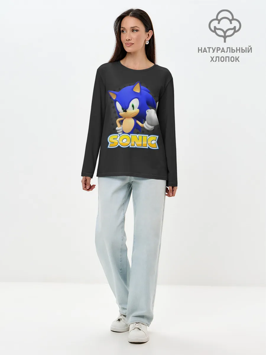 Лонгслив женский. Хлопок / Sonic